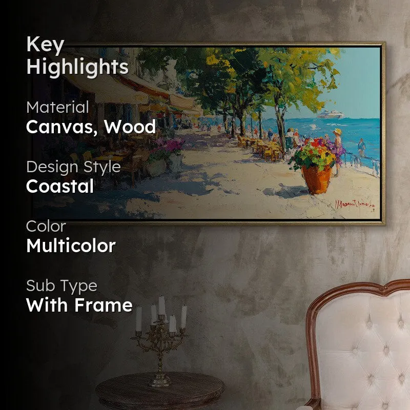 Terrasse Canvas Wall Painting With Frame media 2