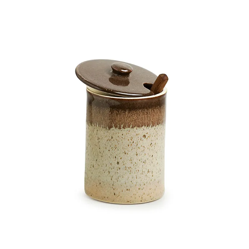 Soulcraft Ceramic Jar With Spoon (500 mL) - Two Piece Set media 3
