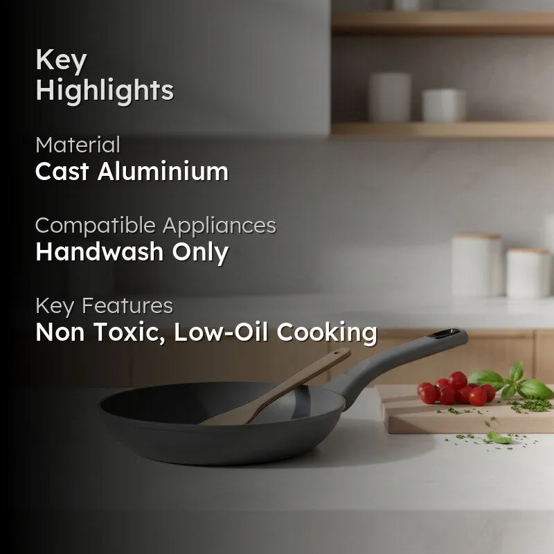 Wellberg Matte Finish Ceramic Coating Frying Pan media 2