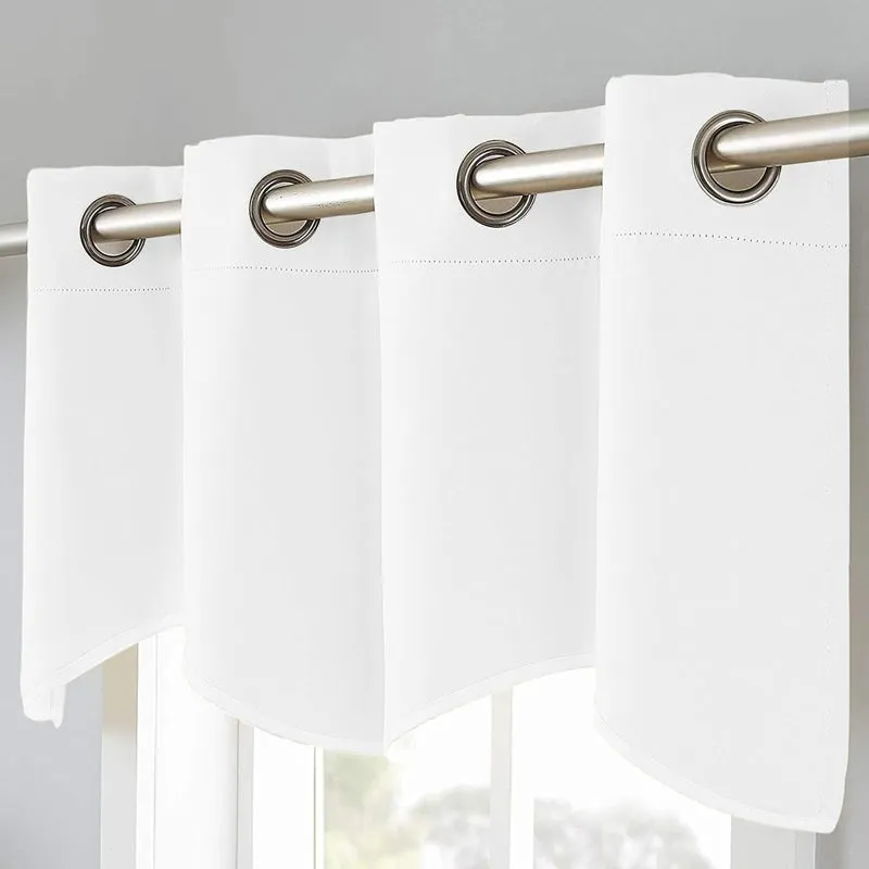 Vienna Pleated Curtain Valance (White) - Set Of Two media 3