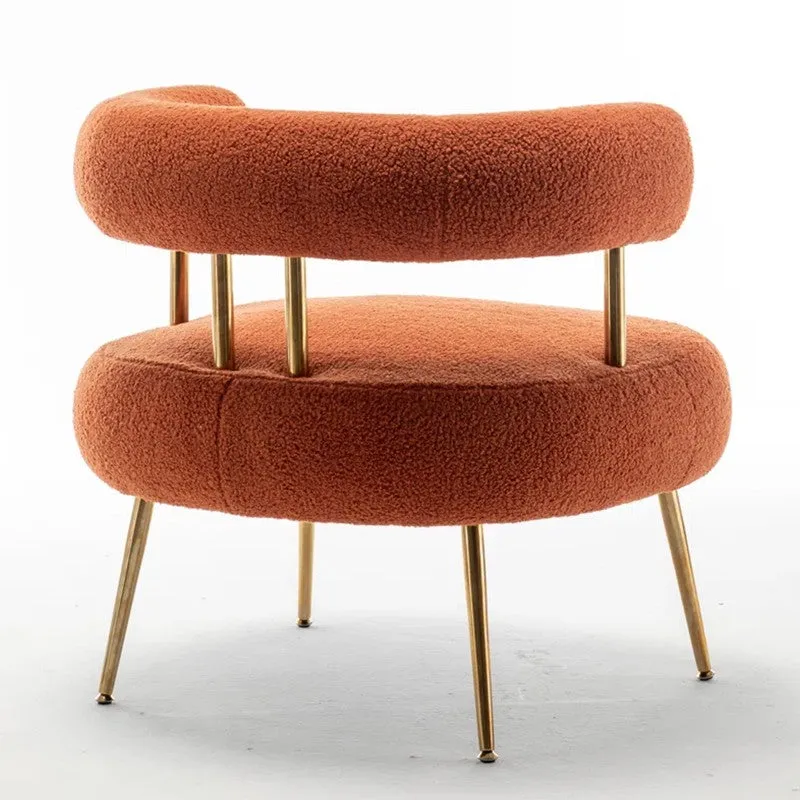 Oaklyn Neem Wood Accent Chair - Orange media 4