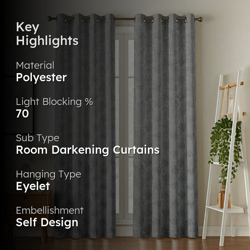 Dream Drape Curtains (Grey) - Set Of Two media 2