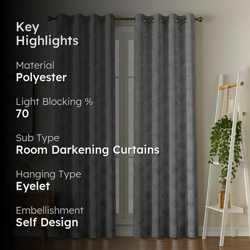 Dream Drape Curtains (Grey) - Set Of Two media 2