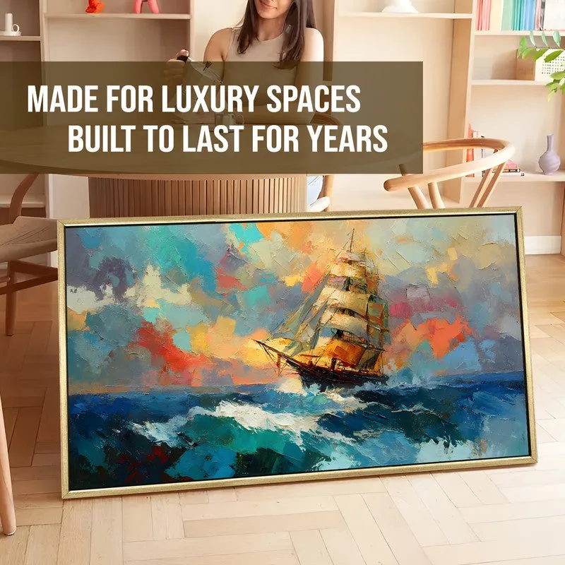Open Sea Canvas Wall Painting With Frame media 5