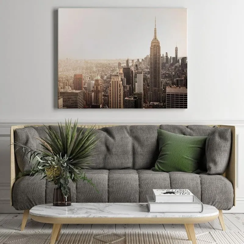 Manhattan Horizon Wall Painting - Gallery Wrap media 1