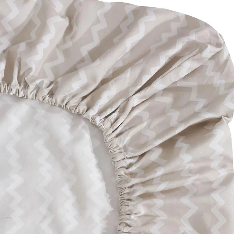 Striped Wonder Bedsheet (Beige) - 150 GSM media 6