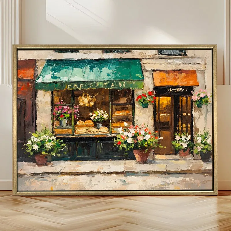 Flowerpots Canvas Wall Painting With Frame media 4