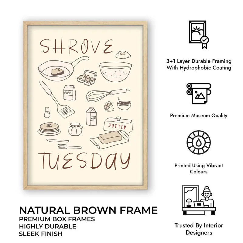 Shrove Tuesday Archival Canvas Wall Art - Brown media 11