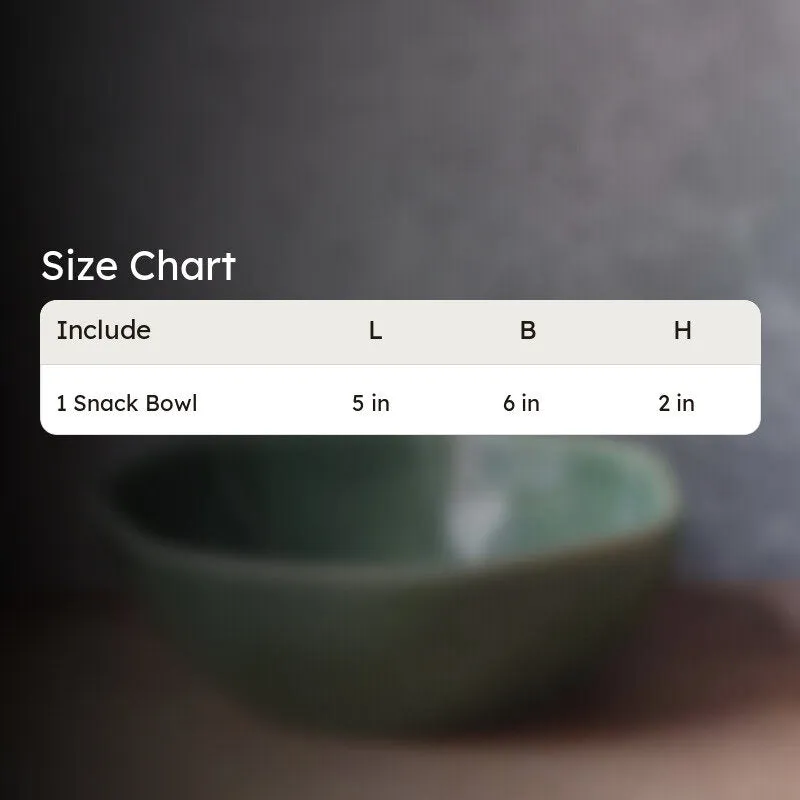 Oneira Ceramic Snack Bowl (Green) - 250 mL media 6