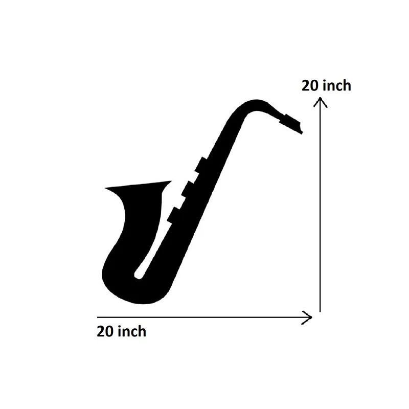 Saxophone Black Iron Wall Accent media 5