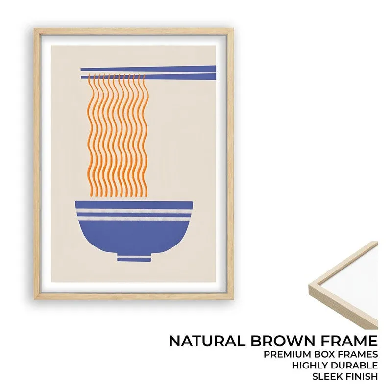 Fiery Blue Archival Canvas Wall Art - Brown media 10
