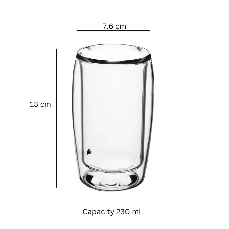 Frosted Clear Drinking Glass(160 mL) - Set Of Four media 6