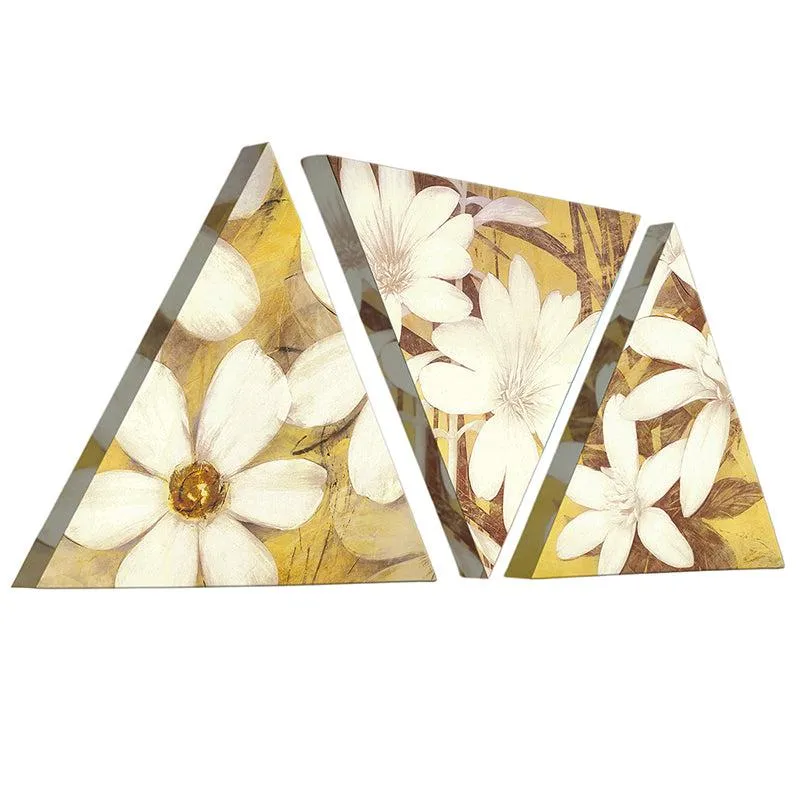 Blooming Triad Floral Canvas Wall Art - Set Of Three media 3