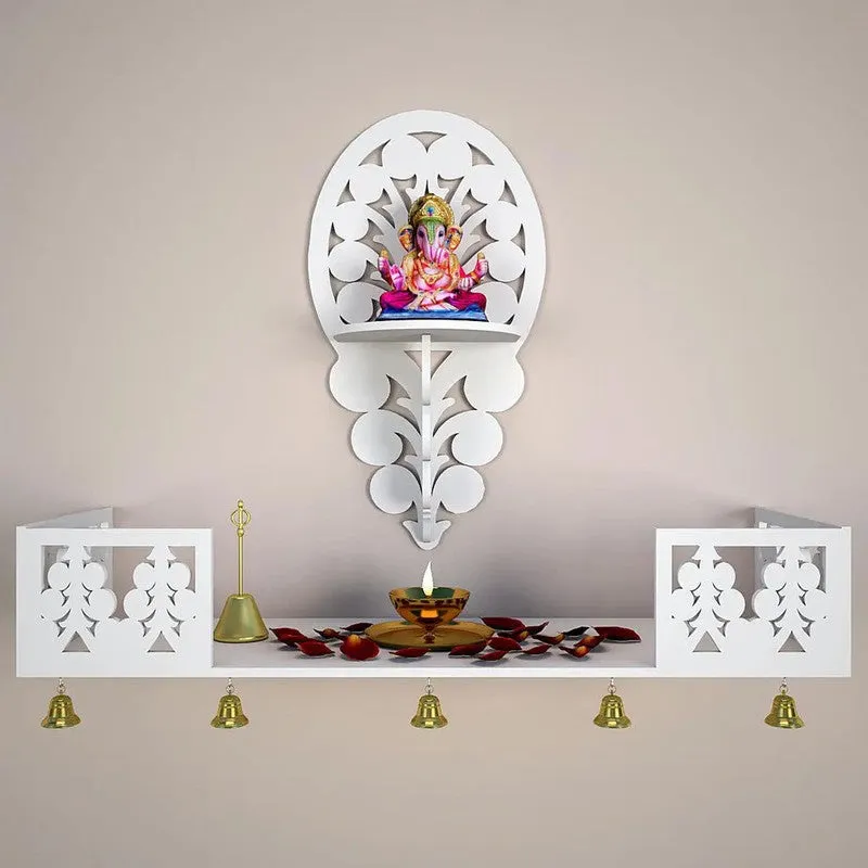 Serenity Shrine Mandir with Shelf media 3