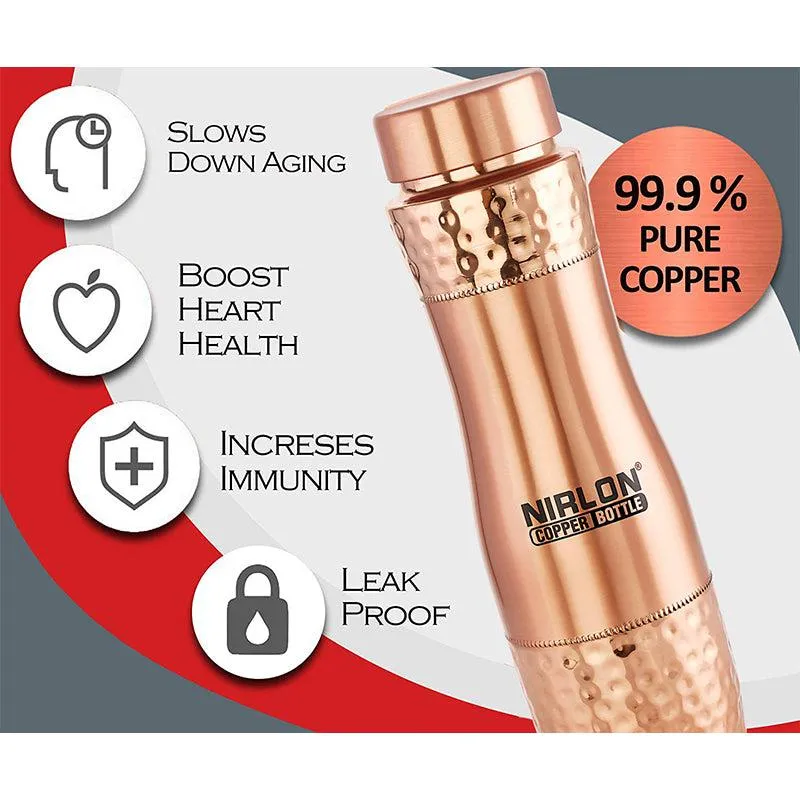 Sarmie Copper Water Bottle - 950 mL media 6