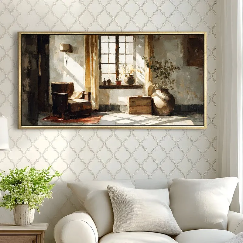 Whispered Light Canvas Wall Painting With Frame media 4