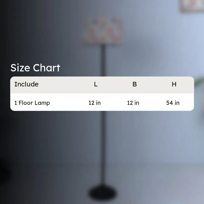 Luna Borealis Printed Metal Floor Lamp media 5