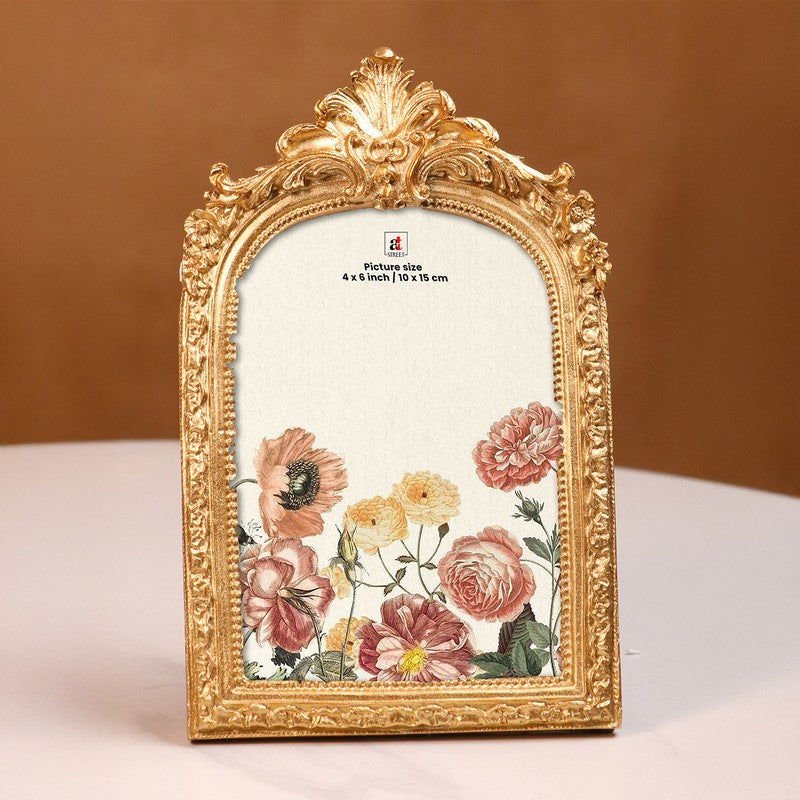 Golden Twirl Resin Photo Frame media 4