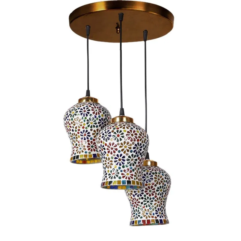 NoorFrost Glass Ceiling Lamp - Multicolor media 3