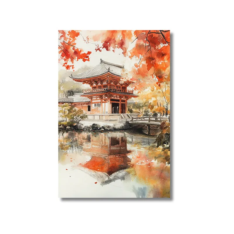 Geisha Gardens Wall Painting media 4