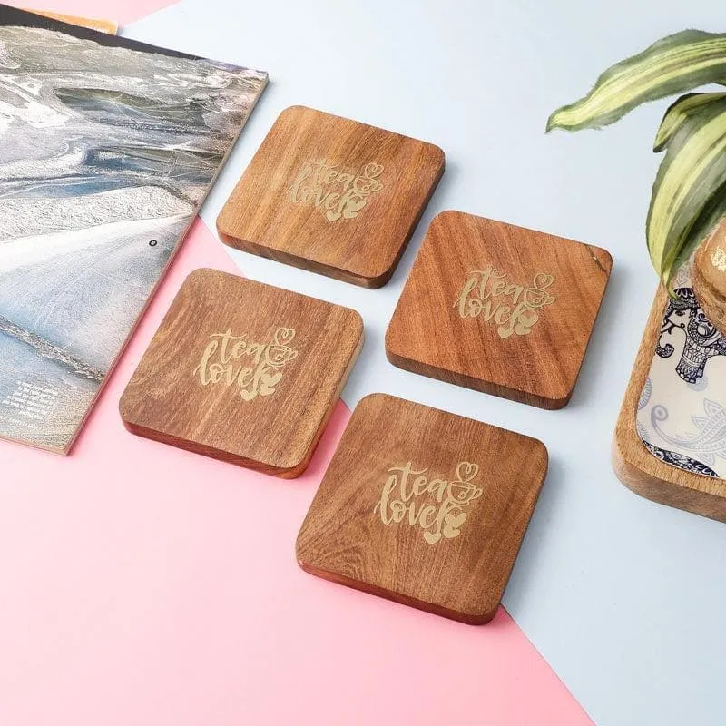 Love For Tea Coaster - Set Of Four media 5