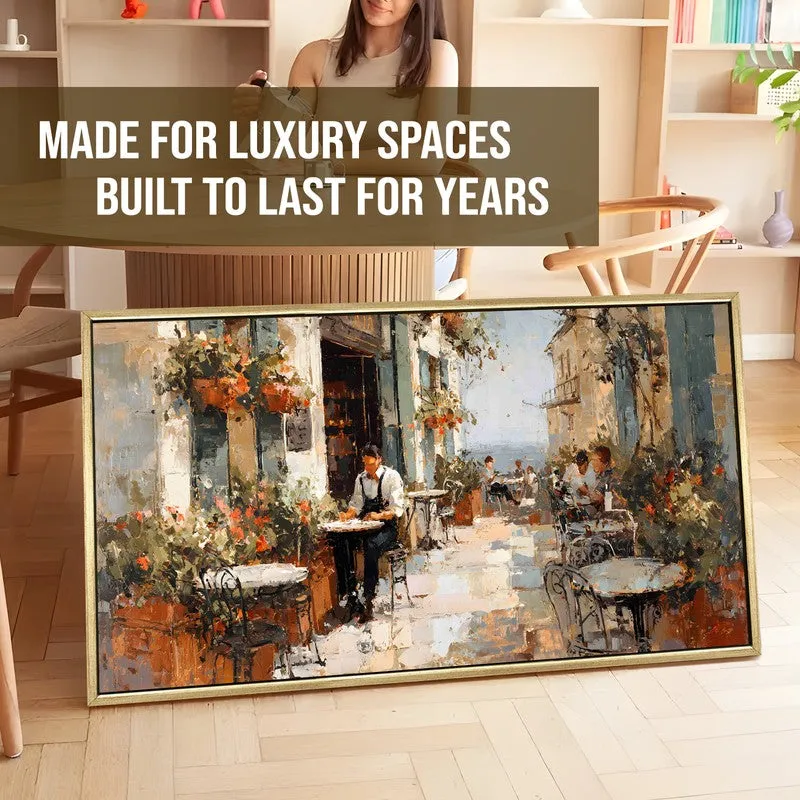 Vintage Europe Bistro Street Wall Art media 5
