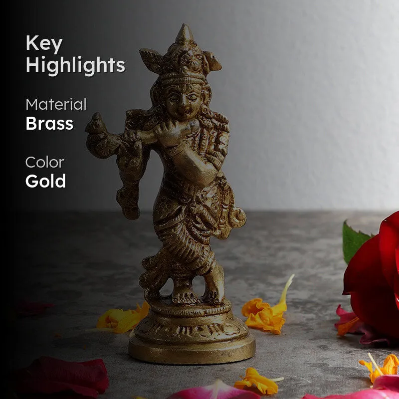 Shri Venugopala Swami Brass Idol media 2
