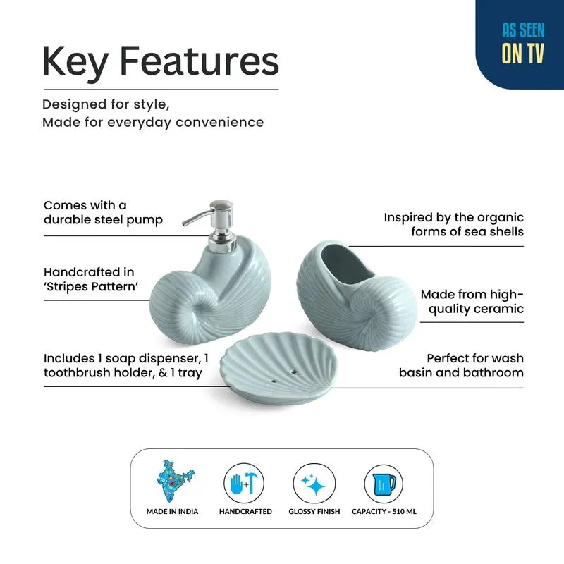 Misty Swirl Bathroom Set - Three Piece Set media 4