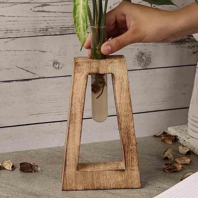Rhombus Testube Planter - Brown media 4