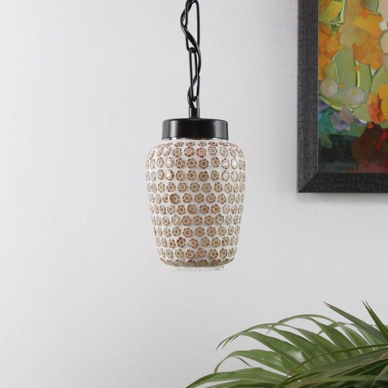 Honey Comb Gleam Glass Ceiling Lamp media 3