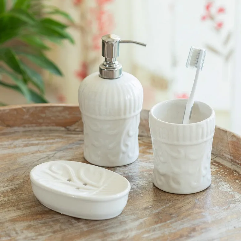 Classic Waves Bathroom Set - Three Piece Set media 1