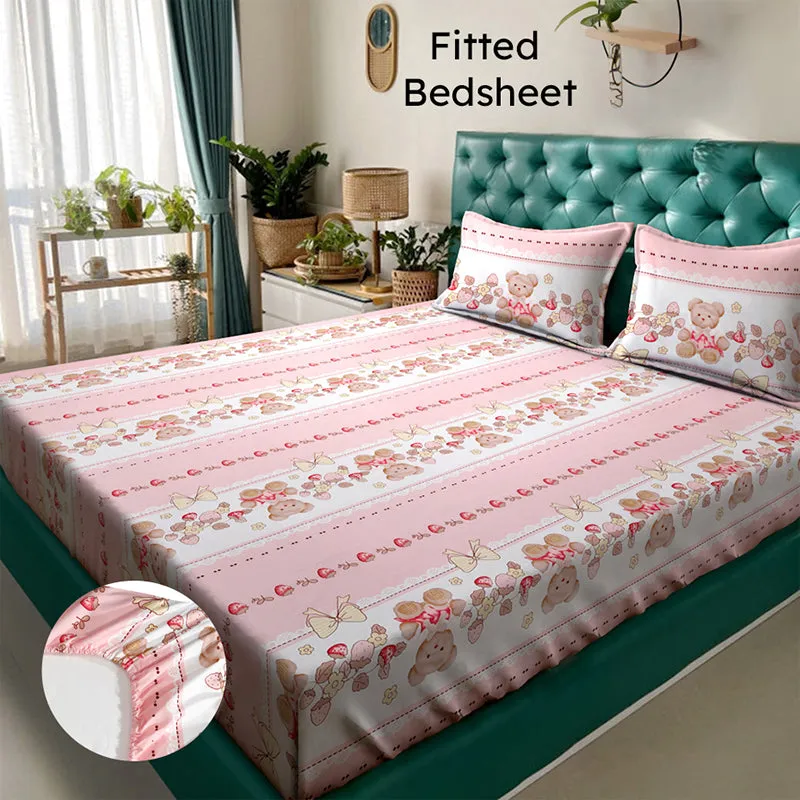 Delia Fitted Bedsheet - 180 GSM media 3