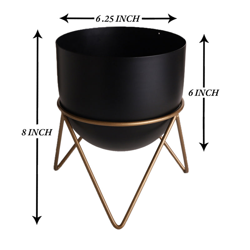 Nuksa Zig Zag Planter - Black media 5