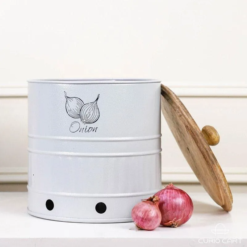 Chipo Onion Storage Container (11 L) - Grey media 1