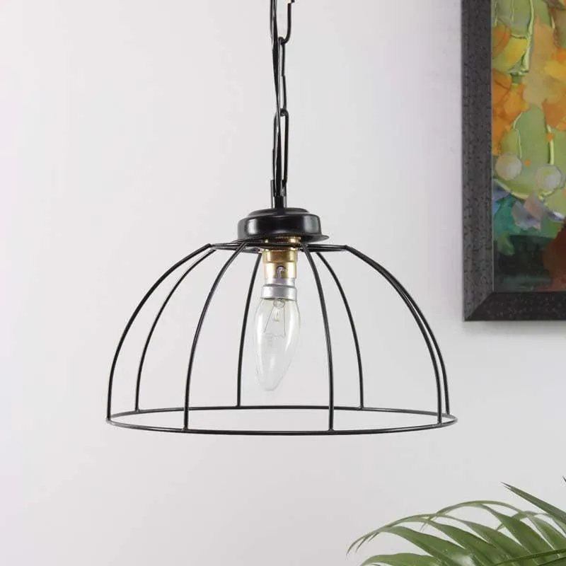 Inverted Umbrella Metal Ceiling Lamp media 3