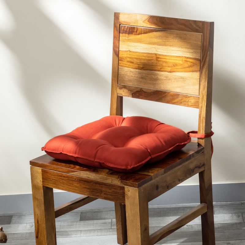 Sylvia Chair Pad (Terracotta Brown) - Set Of Three