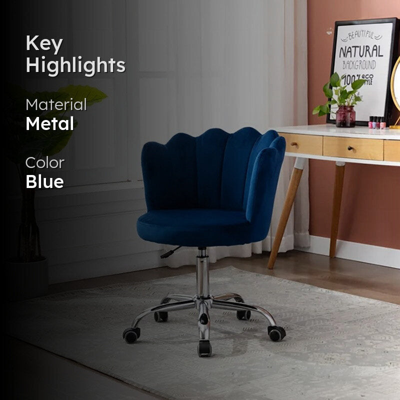 Flexon Metal Office Chair  -  Blue media 2