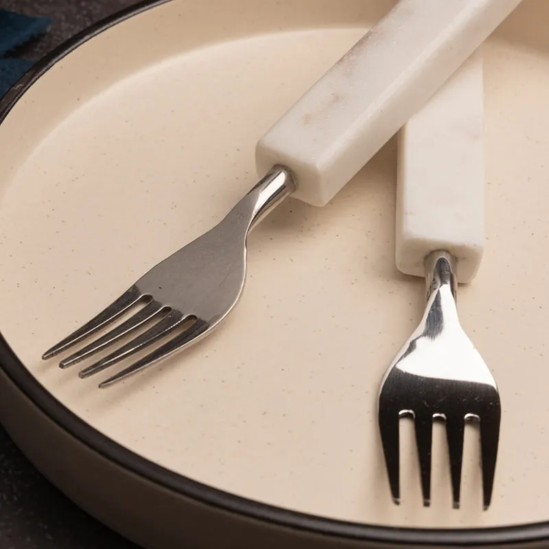 Cava Marble Fork Set - Set Of Six media 3