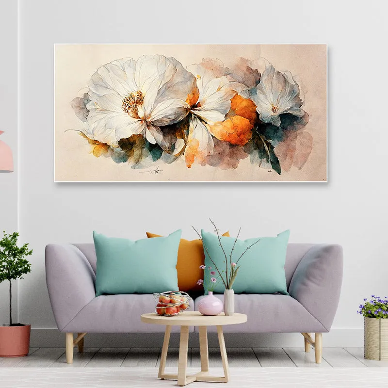 Sansa Daisy Floral Canvas Wall Painting media 1