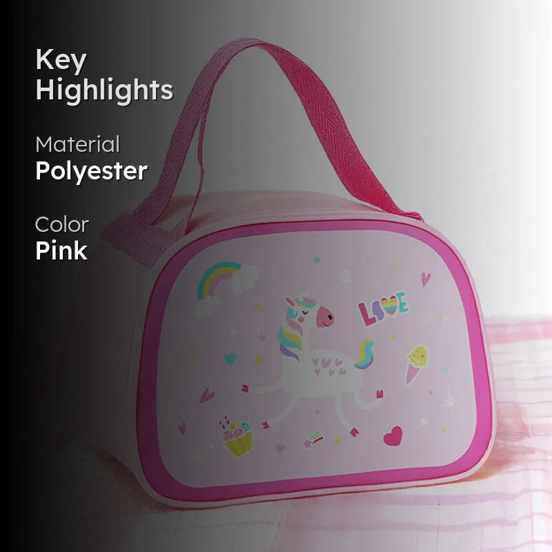 Unicorn Charm Polyester Lunch Bag media 2