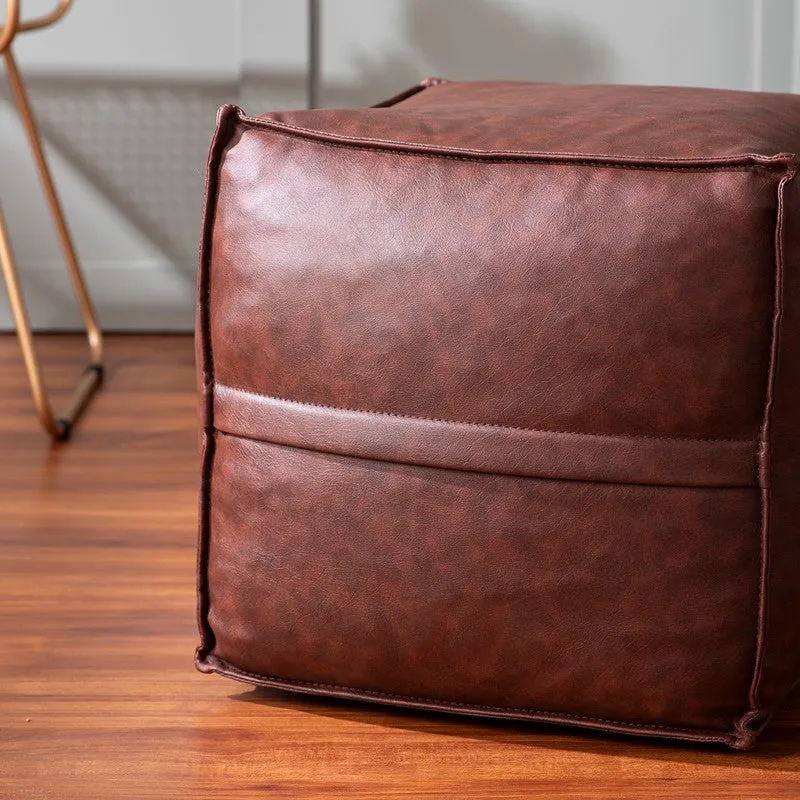 Clean Lines Pouffe - Brown media 3
