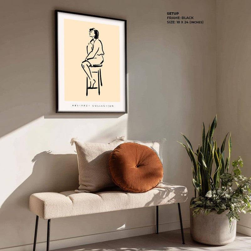 Pensive Moment Archival Canvas Wall Art - Black Frame media 4