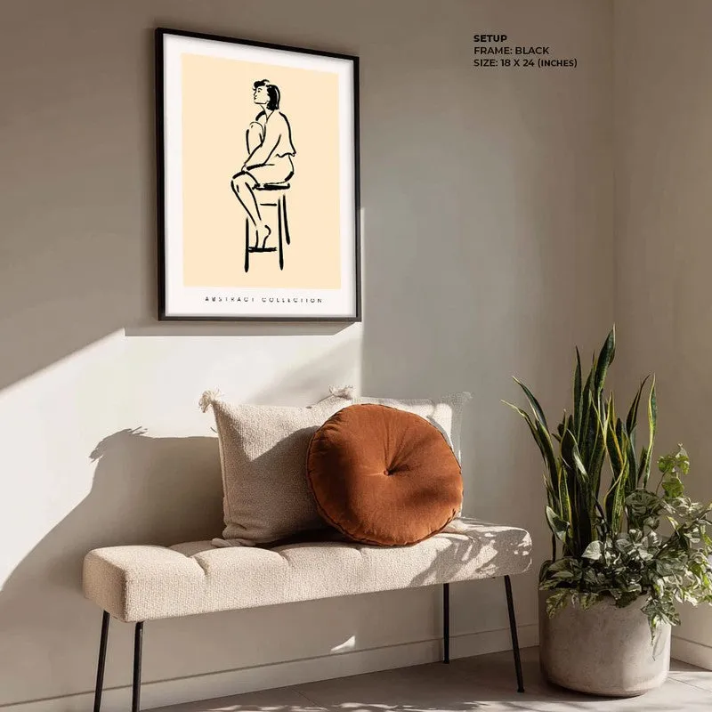 Pensive Moment Archival Canvas Wall Art - Black Frame media 4