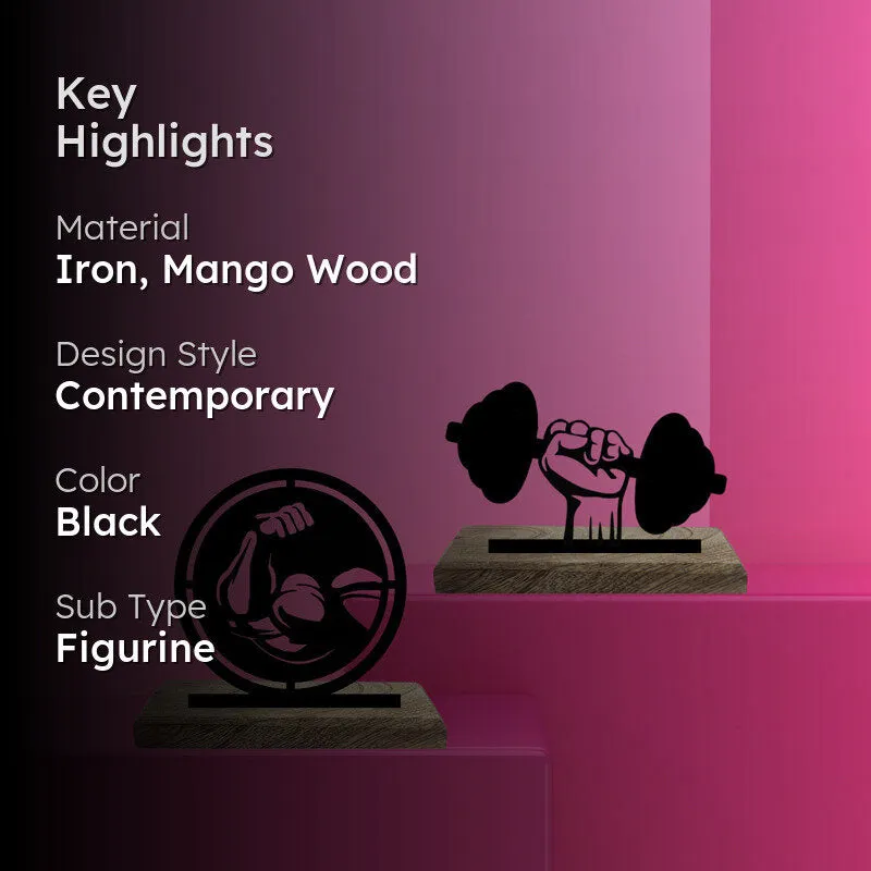 Gym For Life Showpiece - Set Of Two media 2