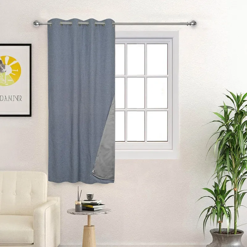 Form Ease Cotton Blackout Curtains - Navy Blue media 4