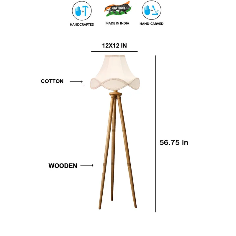 Valencia Arc Tripod Wooden Floor Lamp media 8