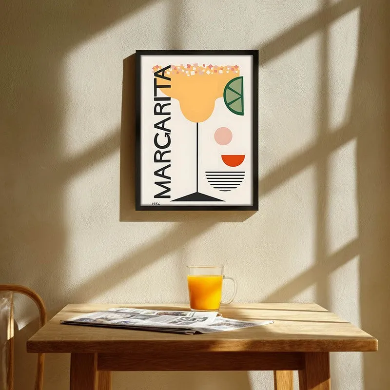 Marcarita Archival Canvas Wall Art - Black media 1