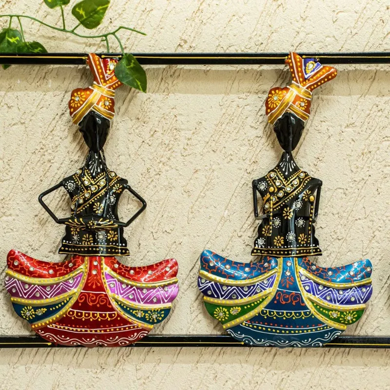 Rajasthani Musician Iron Wall Accents media 6