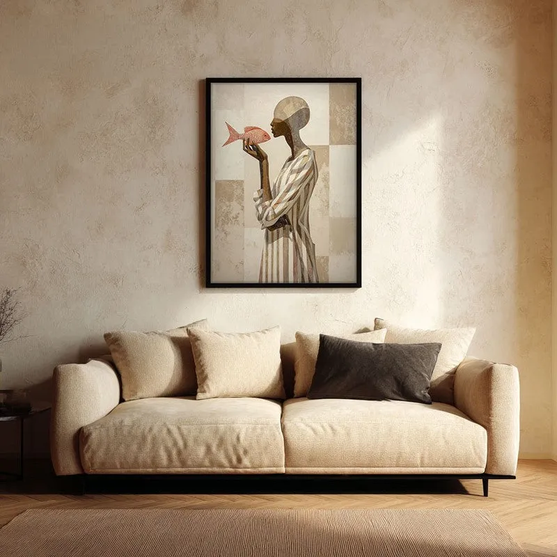 Stylized Canvas Wall Painting - Black Frame media 1