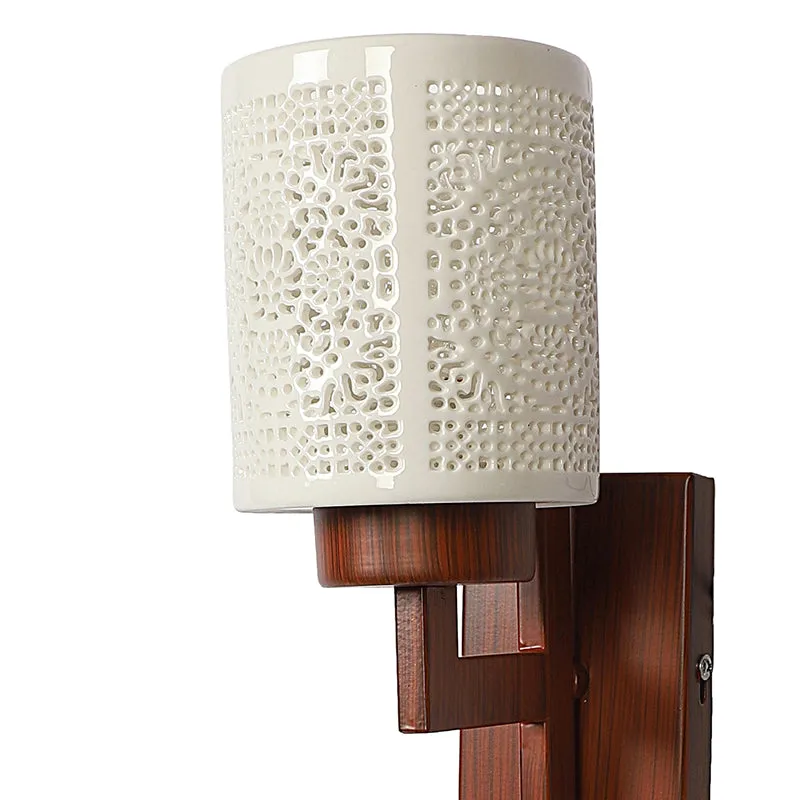 Ivra Wooden Wall Lamp media 9